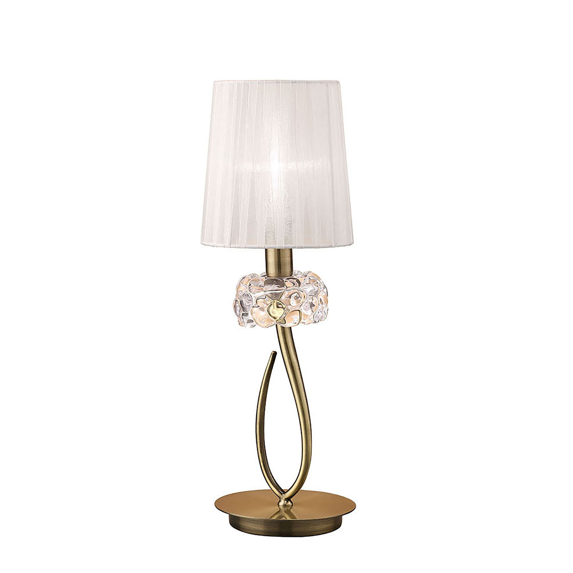 M4637AB/WS  Loewe 47cm Table Lamp 1 Light Antique Brass